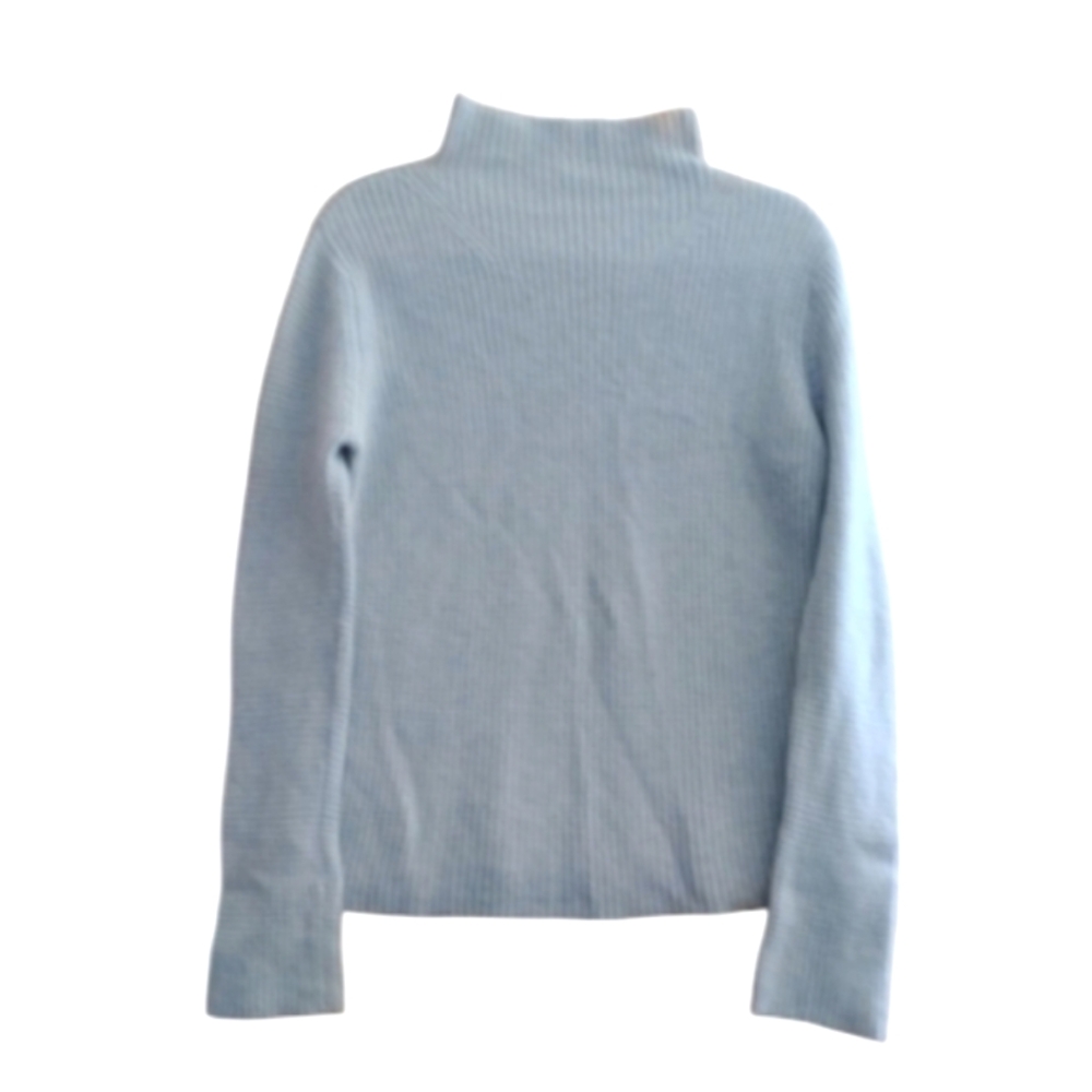 Sky Blue Turtleneck Sweater for Women